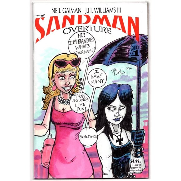 ONE-OF-A-KIND HAND-DRAWN, INKED AND COLORED SKETCHCOVER COMIC by Dan Nokes - B/D - Picture 1 of 7